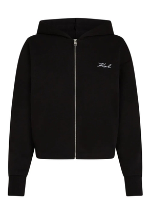 Karl Lagerfeld logo-print hoodie - Black