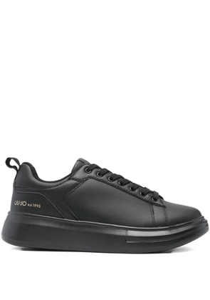 LIU JO leather platform sneakers - Black
