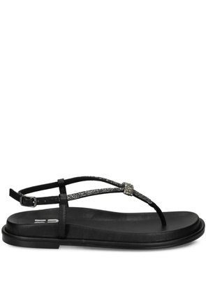 Bibi Lou rhinestone-embellished flat sandals - Black