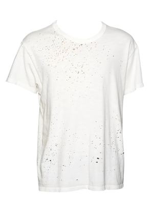 AMIRI pre-owned distressed crew-neck T-shirt - White