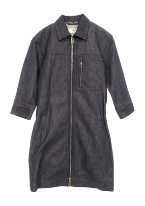 Fendi Pre-Owned 2010s zip-up denim mini dress - Grey