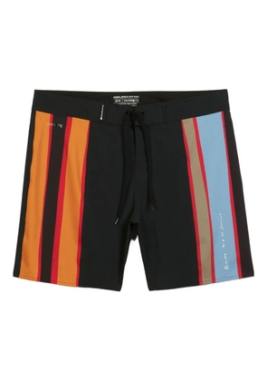 Osklen Aquaone Flex Triangle stripe-detail swim shorts - Green