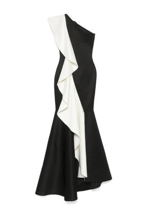 AAVVA one-shoulder mermaid gown - Black