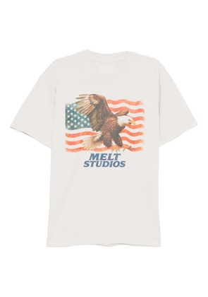 Melt eagle-print T-shirt - Neutrals