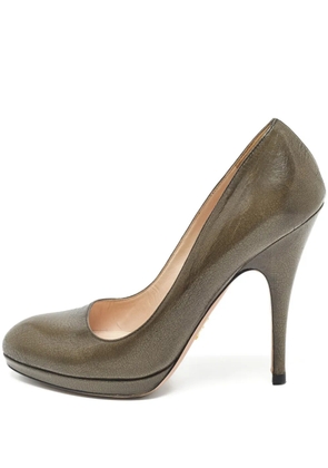 Prada Pre-Owned 125mm leather pumps - Green