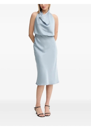Sandro Ferrone cowl-neck halter midi dress - Blue