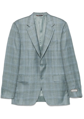 Canali checked blazer - Green