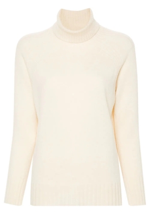 TWINSET roll-neck wool-cashmere blend jumper - White