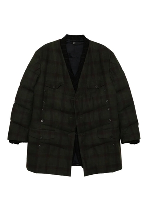 Yohji Yamamoto Madras-check blazer - Green