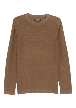 Marc O'Polo ribbed crew-neck jumper - Brown
