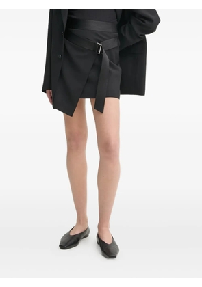 Filippa K belted wool skirt - Black