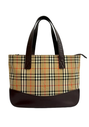 Burberry Pre-Owned 2000-2017 Haymarket Check Canvas tote bag - Brown