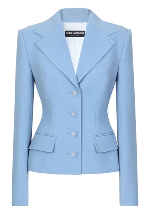 Dolce & Gabbana DNA fitted buttoned jacket - Blue