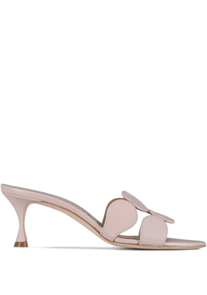 Manolo Blahnik Haribalmu leather sandals - Neutrals