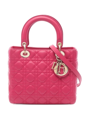 Christian Dior Pre-Owned 2000s Lady Dior leather cross body bag - Pink