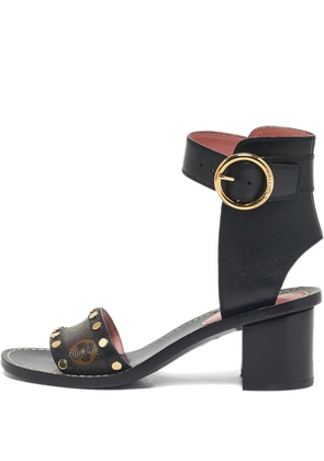 Louis Vuitton Pre-Owned Passenger ankle-strap studded sandals - Black