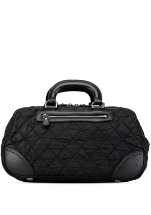 CHANEL Pre-Owned 2005-2006 Paris New York Quilted Nylon Duffle handbag - Black