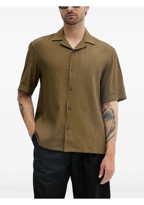 BOSS revere-collar short-sleeve shirt - Green