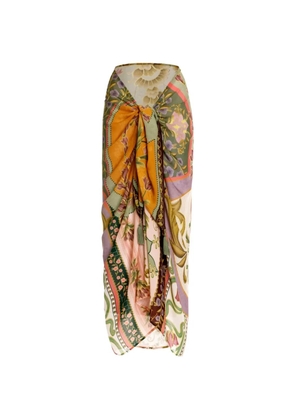 Agua By Agua Bendita Marine Aura floral-print pareo - Neutrals