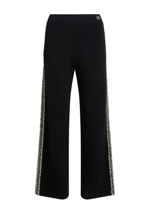 Karl Lagerfeld boucle detail knit pants - Black
