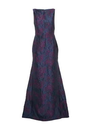 Carolina Herrera Vintage zip-fastening sleeveless maxi dress - Blue