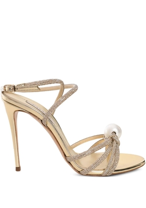 Casadei 100mm Julia Labuan sandals - Gold