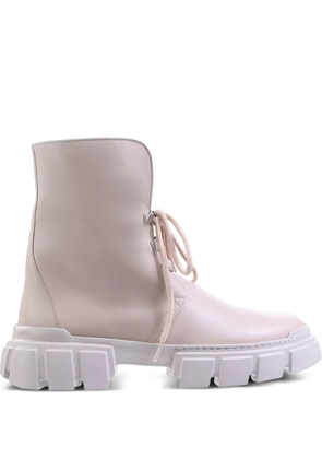 Hogl Winter chunky sole lace-up combat boots - Neutrals