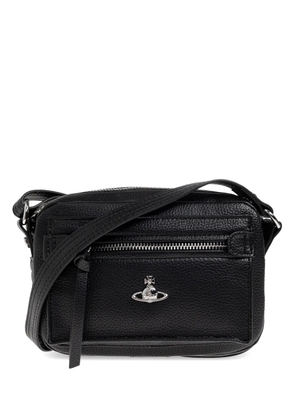 Vivienne Westwood Hannah zip textured shoulder bag - Black