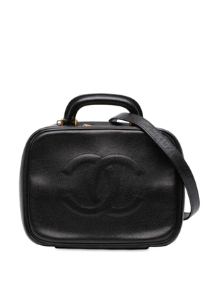 CHANEL Pre-Owned 1997-1999 CC Caviar Vanity Case satchel - Black