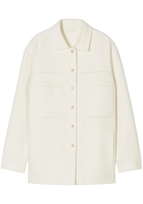 Closed felted jacket - White