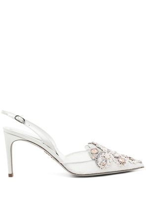 René Caovilla 90mm Veneziana pumps - White