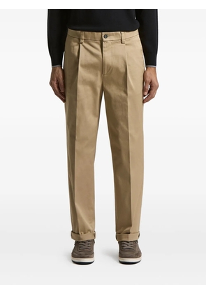 Peserico pleated cuffed trousers - Neutrals