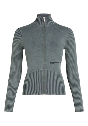 Karl Lagerfeld Jeans utility zip-up jumper - Grey