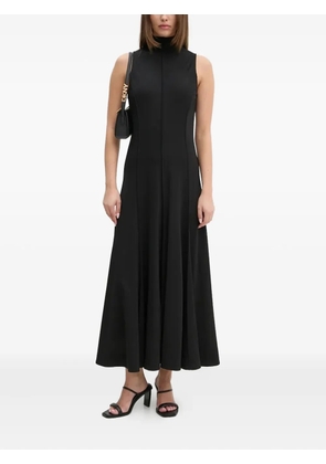 Sandro Ferrone high-neck flared dress - Black