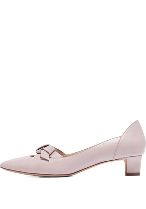 Tod's Vintage 2023 35mm pre-owned leather bow pumps - Pink