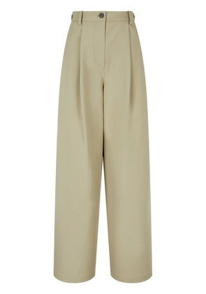 TOMBOY rear-pocket two-tuck trousers - Neutrals