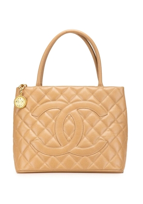 CHANEL Pre-Owned 1997-1999 Caviar Medallion tote bag - Brown