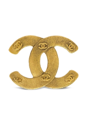 CHANEL Pre-Owned 1990-2000s CC brooch pin - Gold