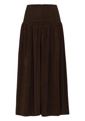 AZEEZA Noora midi skirt - Brown