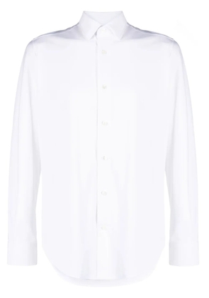 Boggi Milano long-sleeved stretch shirt - White