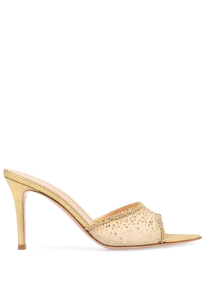 Gianvito Rossi Rania 85mm crystal-embellished mules - Neutrals