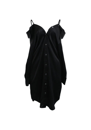 Alexander Wang off-shoulder shirt dress - Black