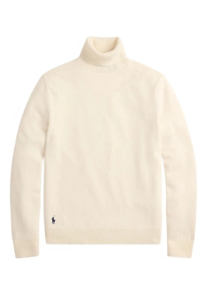 Polo Ralph Lauren embroidered roll-neck sweater - Neutrals