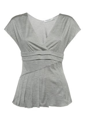 Christian Dior Pre-Owned short-sleeve blouse - Grey