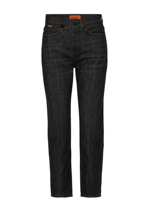 No44 crossover-waistband jeans - Black