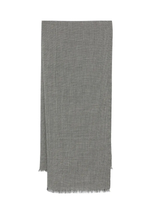 Destin Prince Of Wales wool scarf - Grey