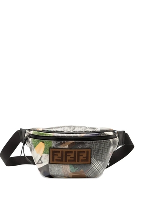 Fendi Pre-Owned 2010-2025 Hey Reilly Zucca FF 1974 Coated Canvas belt bag - Grey