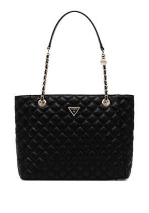 GUESS USA large Giully quilted tote bag - Black