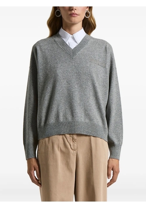 Peserico V-neck sweater - Grey