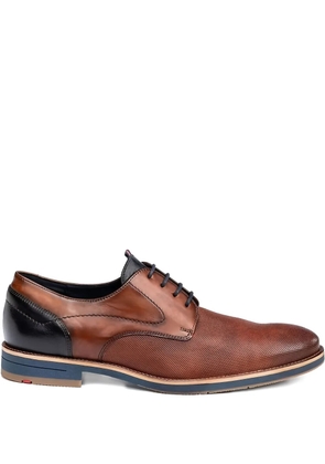 Lloyd Harris perforated leather Derby shoes - Brown